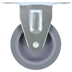 12 pcs Roulettes fixes 75 mm 