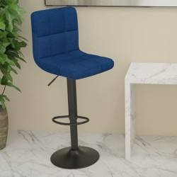 Tabouret de bar Bleu Tissu 