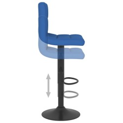 Tabouret de bar Bleu Tissu 