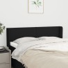 Tête de lit avec oreilles Noir 147x16x78/88 cm Tissu 