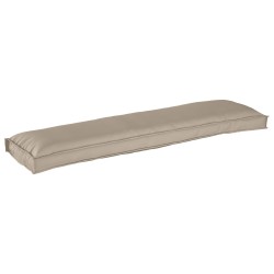 Coussins de palette pour banc 2 pcs Taupe 150x40x8 cm Tissu Oxford 