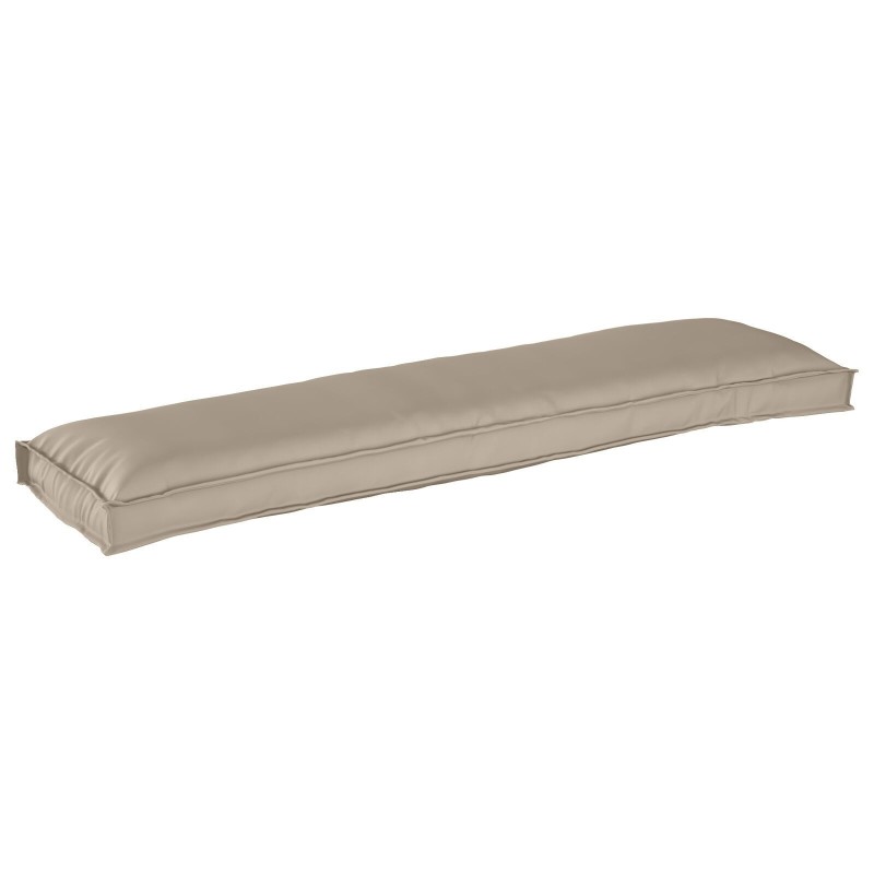 Coussins de palette pour banc 2 pcs Taupe 150x40x8 cm Tissu Oxford 