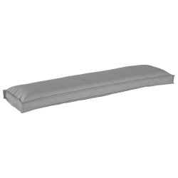 Coussins de palette pour banc 2 pièces Gris 150x40x8 cm Tissu Oxford 