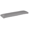 Coussins de palette pour banc 2 pièces Gris 150x40x8 cm Tissu Oxford 