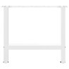 Pieds de table basse Blanc 2 pièces 60 x (42-43) cm Acier 