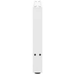 Pieds de table basse Blanc 2 pièces 60 x (42-43) cm Acier 