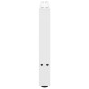 Pieds de table basse Blanc 2 pièces 60 x (42-43) cm Acier 