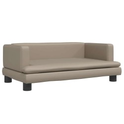 Lit pour chien cappuccino 80x45x30 cm similicuir 