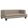 Lit pour chien cappuccino 80x45x30 cm similicuir 