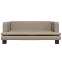 Lit pour chien cappuccino 80x45x30 cm similicuir 