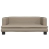 Lit pour chien cappuccino 80x45x30 cm similicuir 