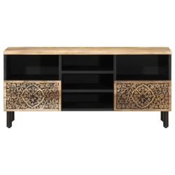 Meuble TV 100x33x46 cm bois massif de manguier 