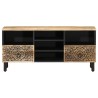 Meuble TV 100x33x46 cm bois massif de manguier 