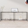 Table console Transparent 220x35x75,5 cm Verre trempé 