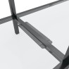 Table console Transparent 220x35x75,5 cm Verre trempé 