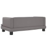 Lit pour chien gris 80x45x30 cm similicuir 