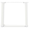 Pieds de table basse en U, 2 pièces, blanc, 50 x (42-43) cm, acier 