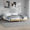 Cadre de lit sans matelas chêne sonoma 150x200 cm 