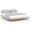 Cadre de lit sans matelas chêne sonoma 150x200 cm 