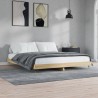 Cadre de lit sans matelas chêne sonoma 150x200 cm 