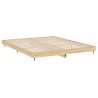 Cadre de lit sans matelas chêne sonoma 150x200 cm 