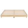 Cadre de lit sans matelas chêne sonoma 150x200 cm 