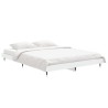 Cadre de lit sans matelas blanc 135x190 cm bois d'ingénierie 