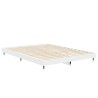 Cadre de lit sans matelas blanc 135x190 cm bois d'ingénierie 
