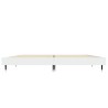 Cadre de lit sans matelas blanc 135x190 cm bois d'ingénierie 