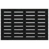 Tête de lit murale Noir 81x3x63 cm Bois massif de pin 