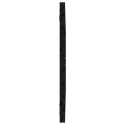 Tête de lit murale Noir 81x3x63 cm Bois massif de pin 