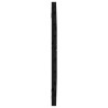Tête de lit murale Noir 81x3x63 cm Bois massif de pin 