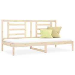 Lit de jour sans matelas 80x200 cm bois de pin massif 