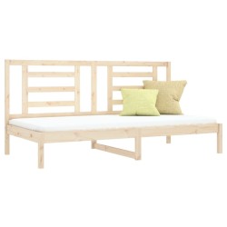 Lit de jour sans matelas 80x200 cm bois de pin massif 