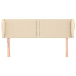 Tête de lit avec oreilles Crème 147x23x78/88 cm Tissu 
