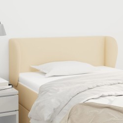 Tête de lit avec oreilles Crème 93x23x78/88 cm Tissu 