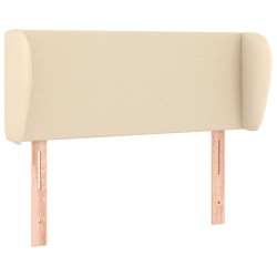 Tête de lit avec oreilles Crème 93x23x78/88 cm Tissu 
