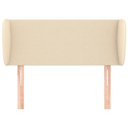 Tête de lit avec oreilles Crème 93x23x78/88 cm Tissu 