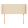 Tête de lit avec oreilles Crème 93x23x78/88 cm Tissu 