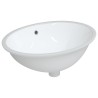 Évier de salle de bain blanc 56x41x20 cm ovale céramique 