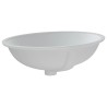 Évier de salle de bain blanc 56x41x20 cm ovale céramique 