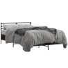 Cadre de lit sans matelas chêne fumé 140x190 cm 