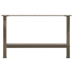 Pieds de table basse en acier naturel, 2 pièces, 70 x (42-43) cm 