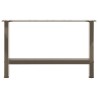 Pieds de table basse en acier naturel, 2 pièces, 70 x (42-43) cm 