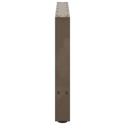 Pieds de table basse en acier naturel, 2 pièces, 70 x (42-43) cm 