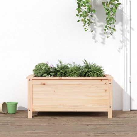 Jardinière 82,5x40x39 cm bois de pin massif 