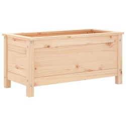 Jardinière 82,5x40x39 cm bois de pin massif 