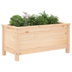Jardinière 82,5x40x39 cm bois de pin massif 