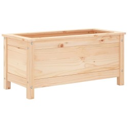 Jardinière 82,5x40x39 cm bois de pin massif 