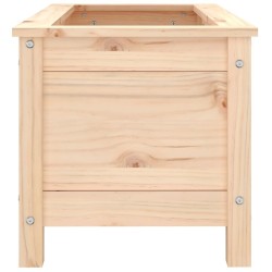 Jardinière 82,5x40x39 cm bois de pin massif 